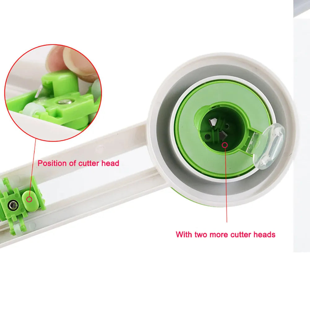 Green or orange plastic A3 round paper cutter for juvenile office supplies