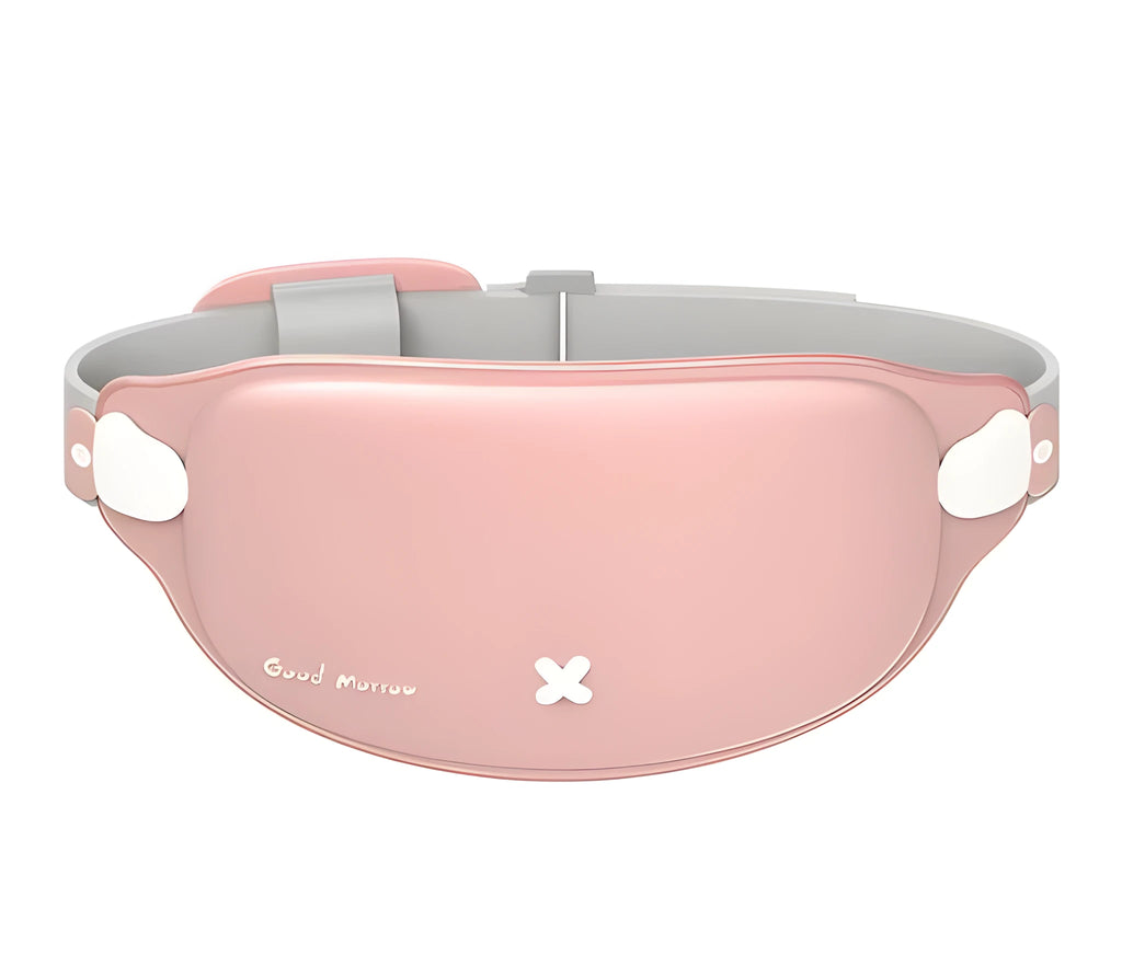 Rechargeable menstrual pain relief belt with 3-speed heating and massage, 300 x 150 x 10mm, Basic models style.