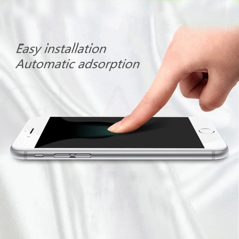 Tempered glass screen protector for iPhone with 9H hardness and oleophobic coating