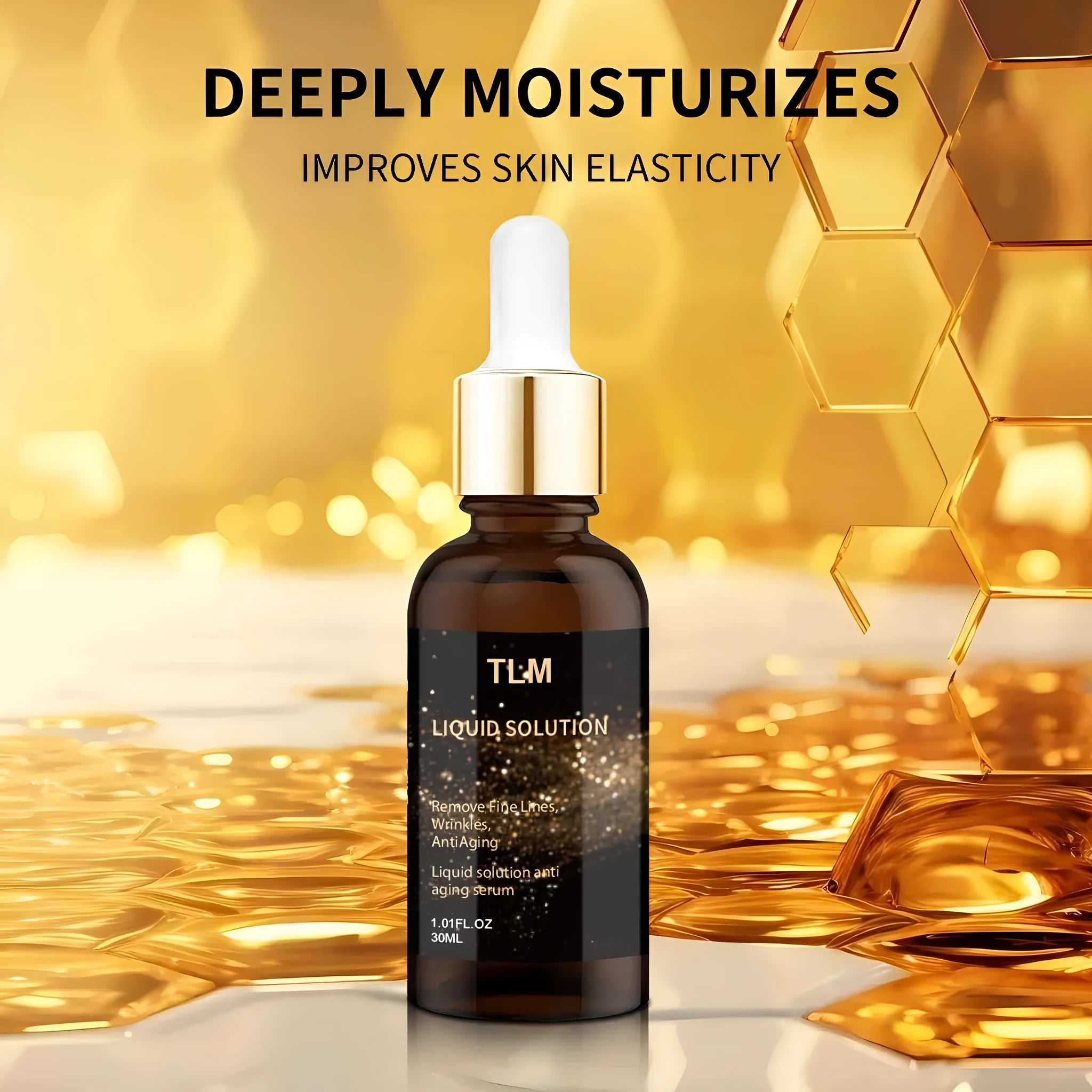 30 ml bottle of hyaluronic acid facial moisturising solution with glycerin