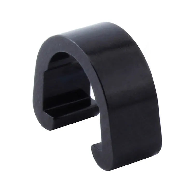 Aluminium alloy C-shaped buckle in various colours, dimensions 10.2mm by 13mm by 5mm.