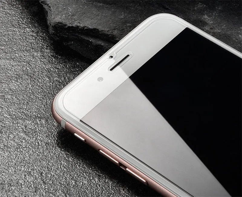 Tempered glass screen protector for iPhone with 9H hardness and oleophobic coating