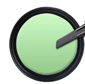 Multi-diameter ND camera filter set with metal ring and optical glass