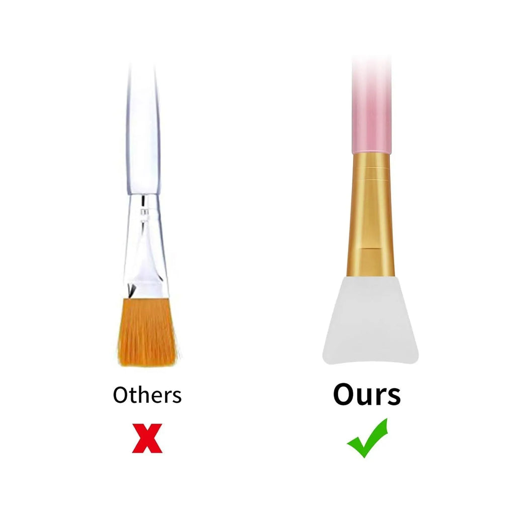 Reusable silicone face and body mask applicator spatula tool in choice of six colours.