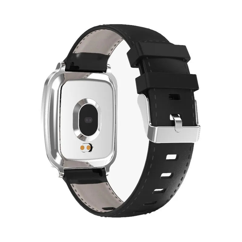 M8 smart bracelet with zinc alloy body and TPU strap showing heart rate monitoring display