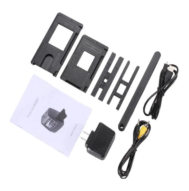 14-megapixel film and slide scanner with colour LCD display for converting 35mm negatives and slides