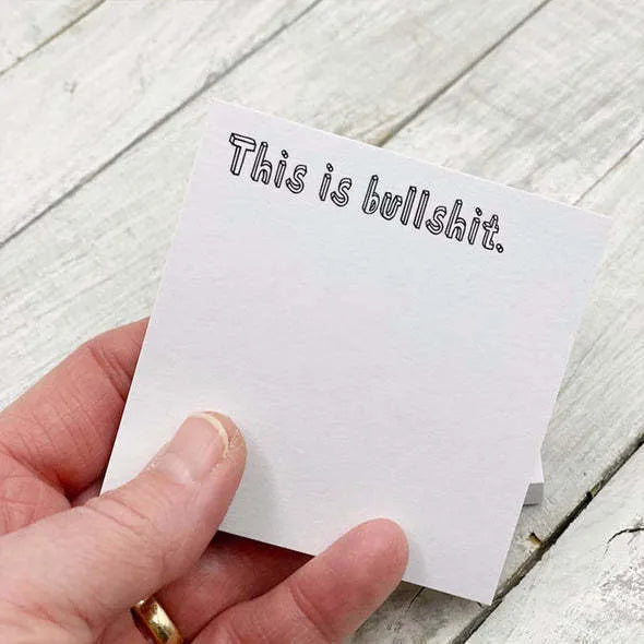 Square 75mm self-adhesive note paper with English text design options