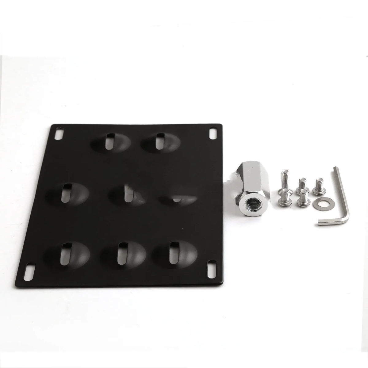 American licence plate frame trailer hook for car modification with metal plate and mounting hardware