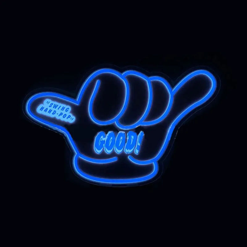 Luminous wall stickers with LED lighting and battery driver unit for window decoration
