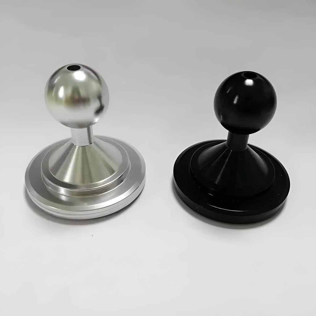 Aluminium alloy universal dashboard mounting plate in silver and black colour options