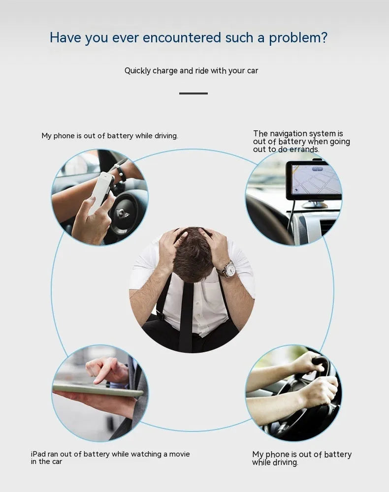 White QC2.0 fast charge single port USB car charger for vehicle use