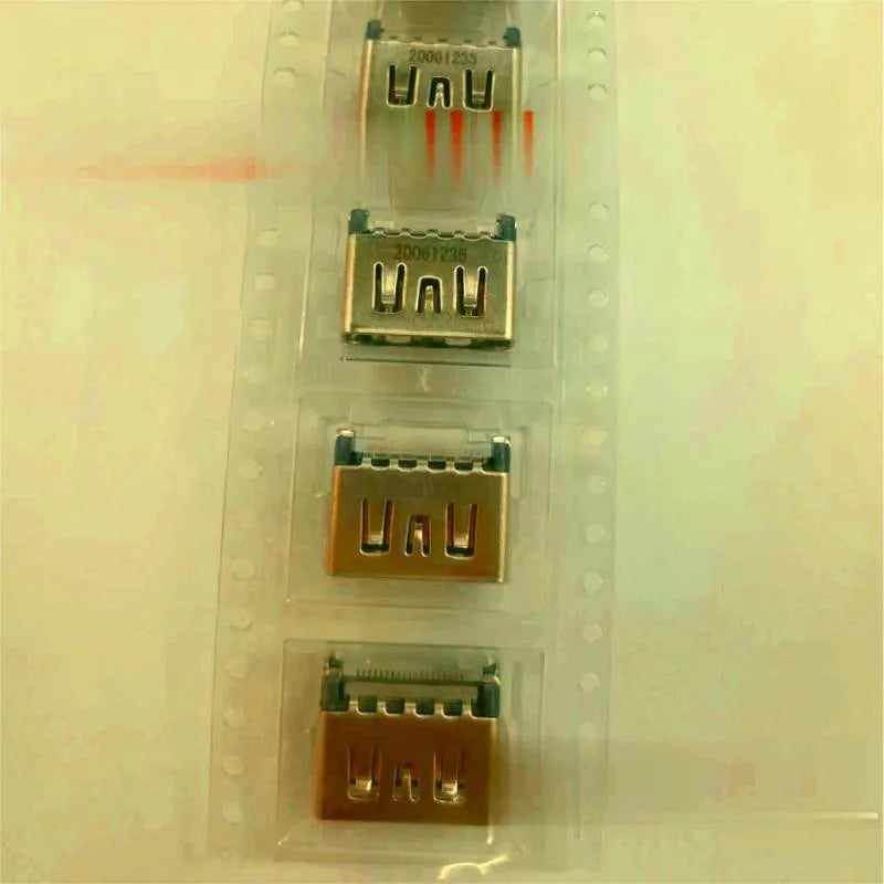 Silver HDMI host interface socket for arcade gaming machine connections and repairs