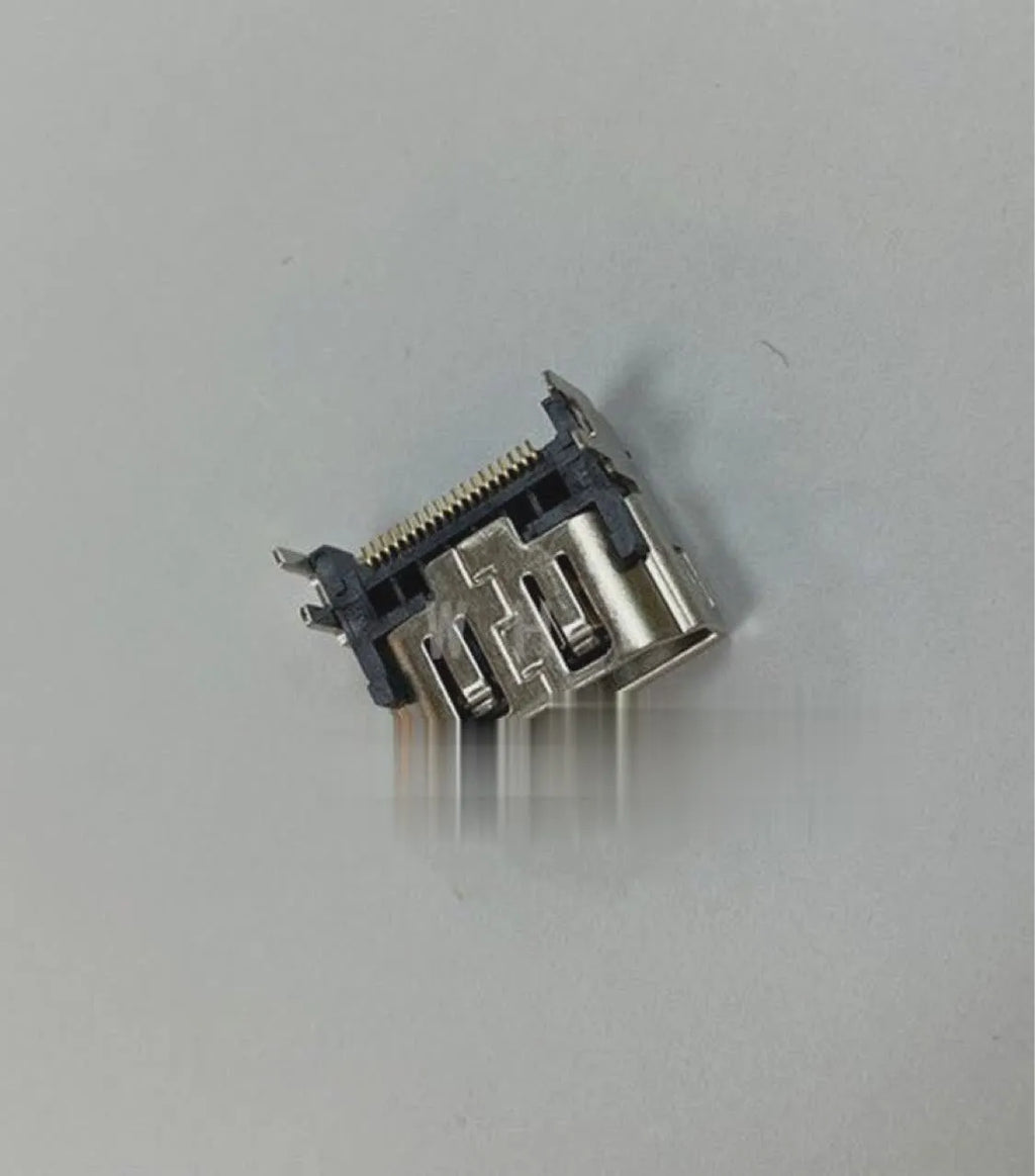 Silver HDMI host interface socket for arcade gaming machine connections and repairs