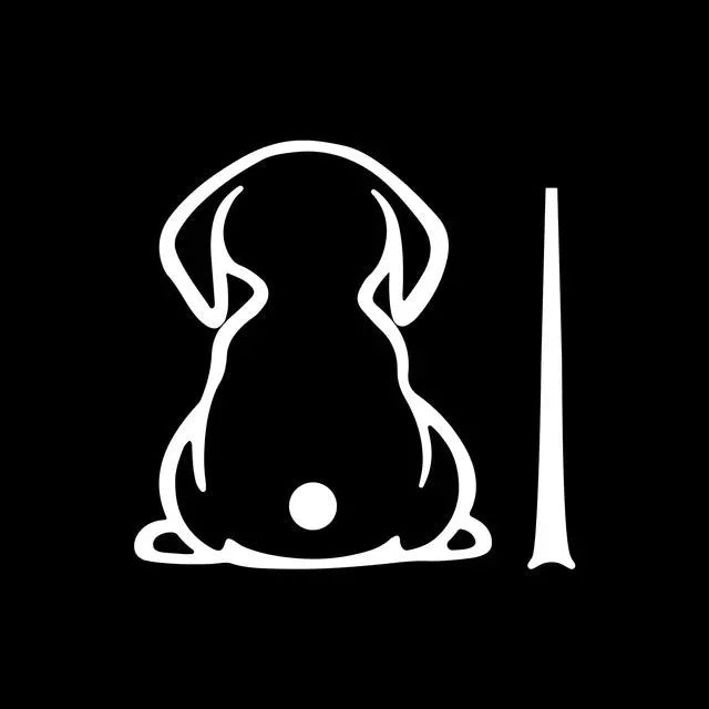 Cartoon cat pattern car wiper shadow sticker for rear window in multiple colour options