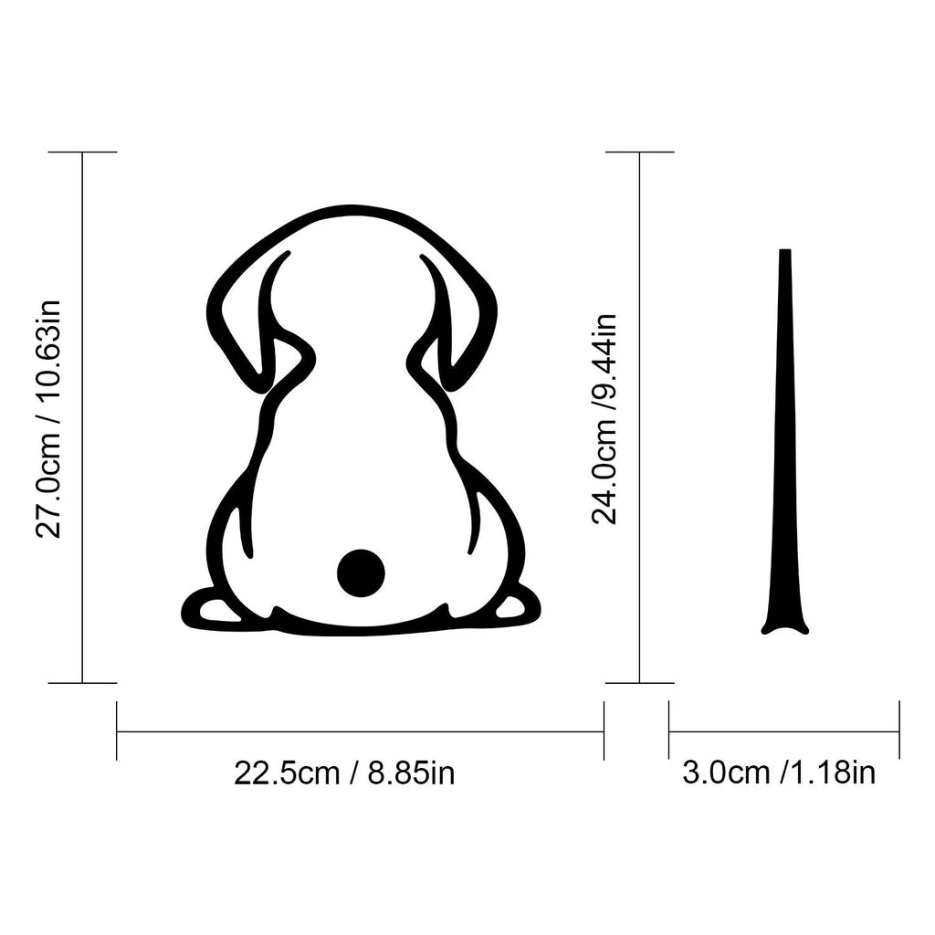 Cartoon cat pattern car wiper shadow sticker for rear window in multiple colour options