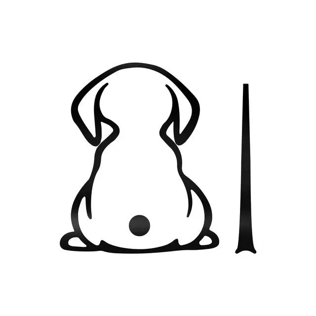 Cartoon cat pattern car wiper shadow sticker for rear window in multiple colour options