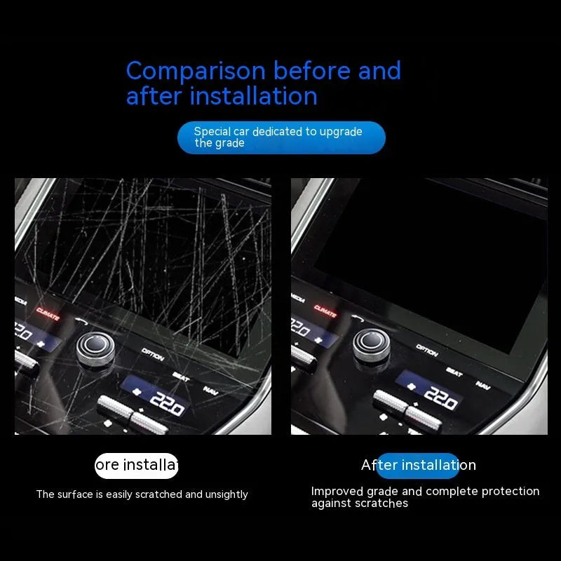 Transparent protective film kit for BMW 3 Series dashboard and centre console interior surfaces
