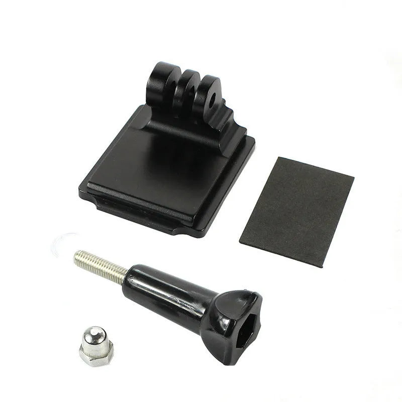 Black GoPro helmet holder extension rod bracket with quick-release mechanism for GoPro 3 and 4 cameras