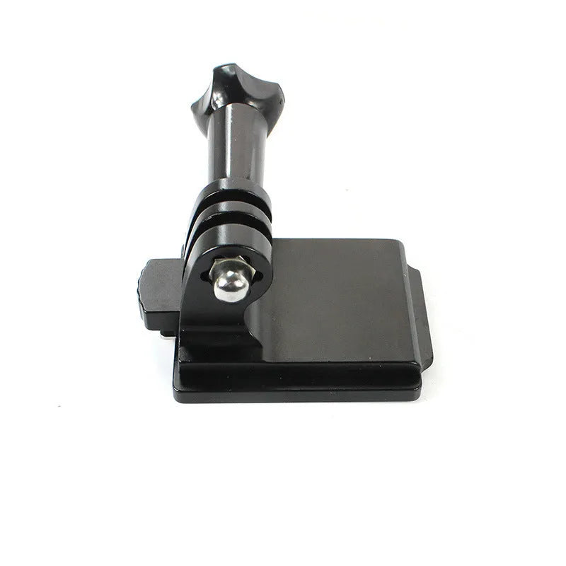Black GoPro helmet holder extension rod bracket with quick-release mechanism for GoPro 3 and 4 cameras