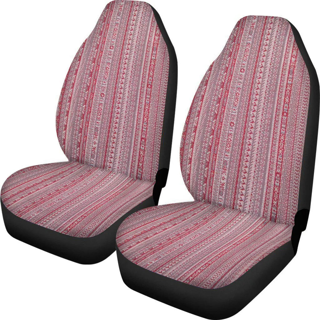 Cow spot leopard print retro car seat cover two-piece set for front seats