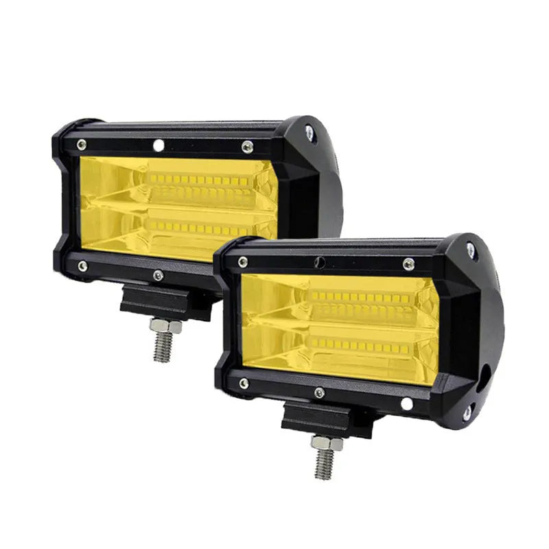 5-inch 24LED automotive work light with aluminium alloy housing and black finish