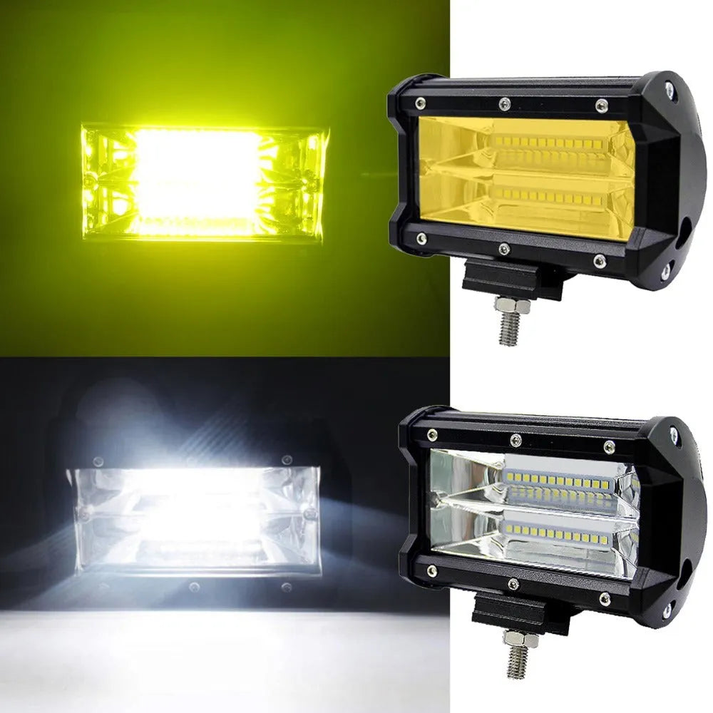5-inch 24LED automotive work light with aluminium alloy housing and black finish
