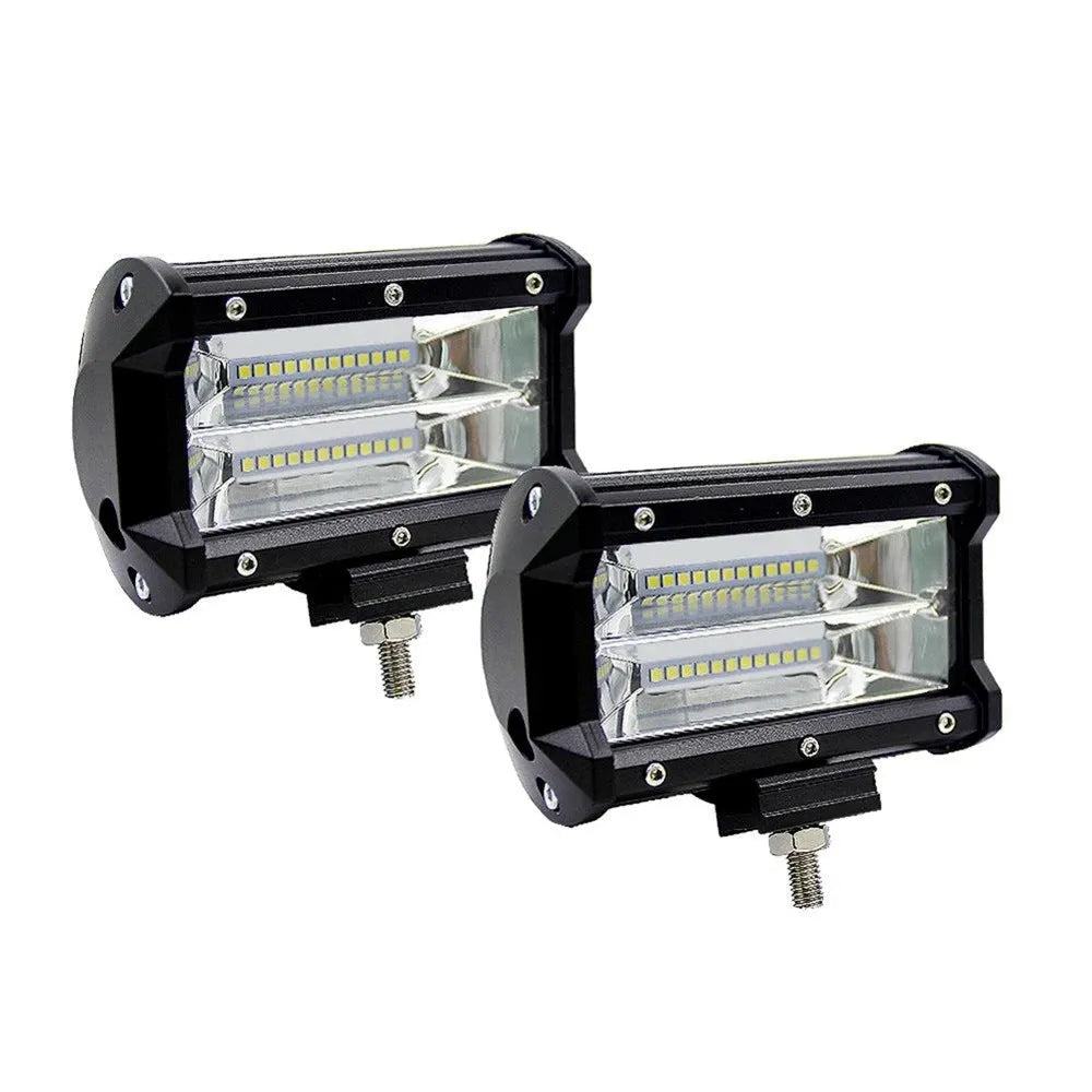 5-inch 24LED automotive work light with aluminium alloy housing and black finish