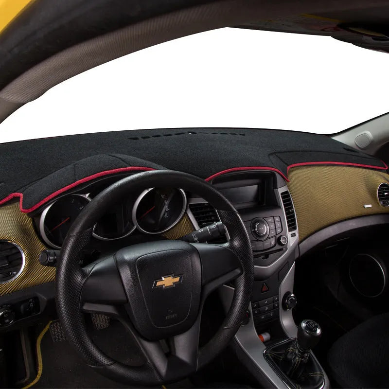 Silicone non-slip dashboard mat for old Toyota Prado in black with coloured edge options.