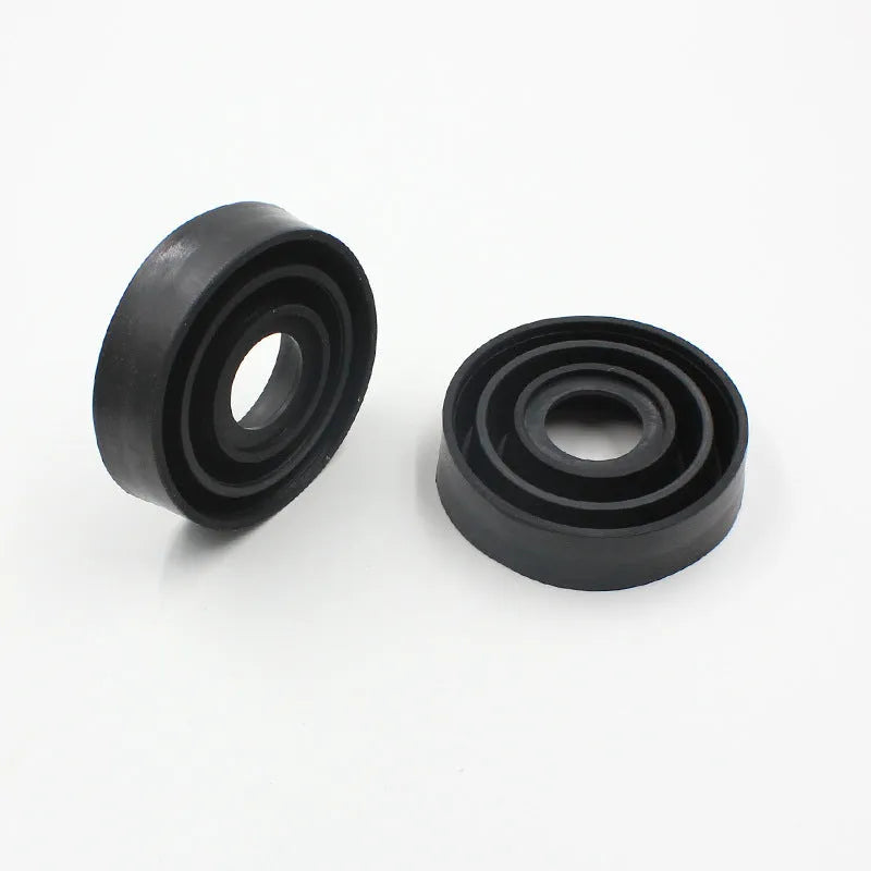 Silicone car headlight dust cover showing both closed type A and open type B designs for vehicle bulb protection
