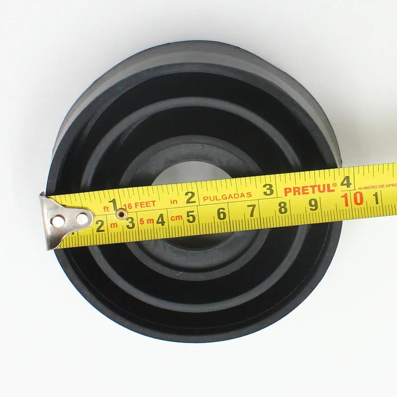 Silicone car headlight dust cover showing both closed type A and open type B designs for vehicle bulb protection