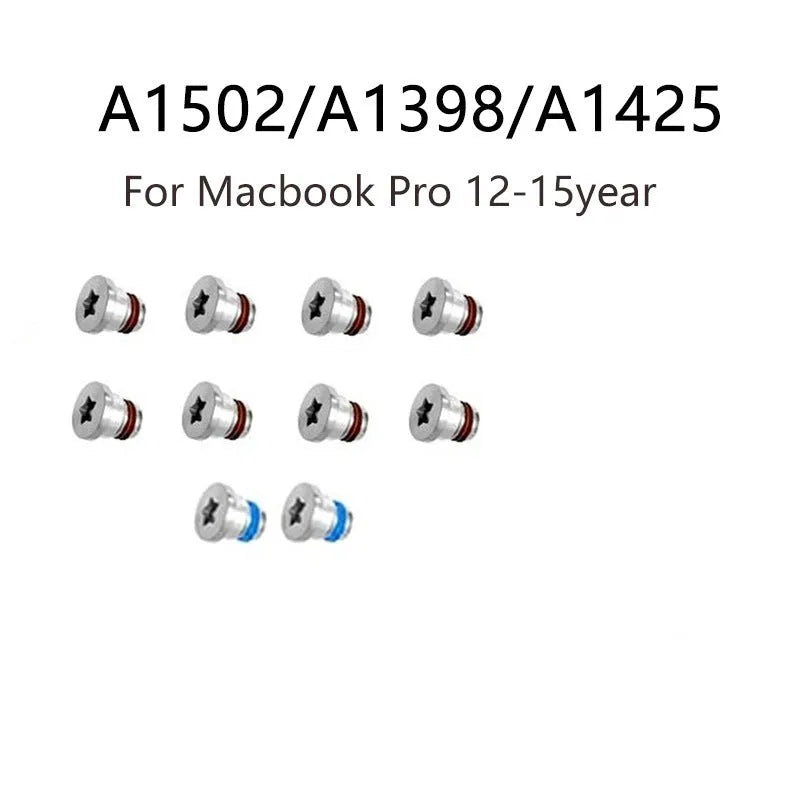 10 metal screws for MacBook Pro Retina A1502 A1398 A1425 bottom shell replacement