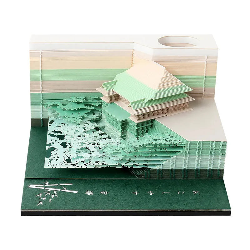 One Piece anime architecture hand-torn sticky notes in 80x45mm size on craft paper.