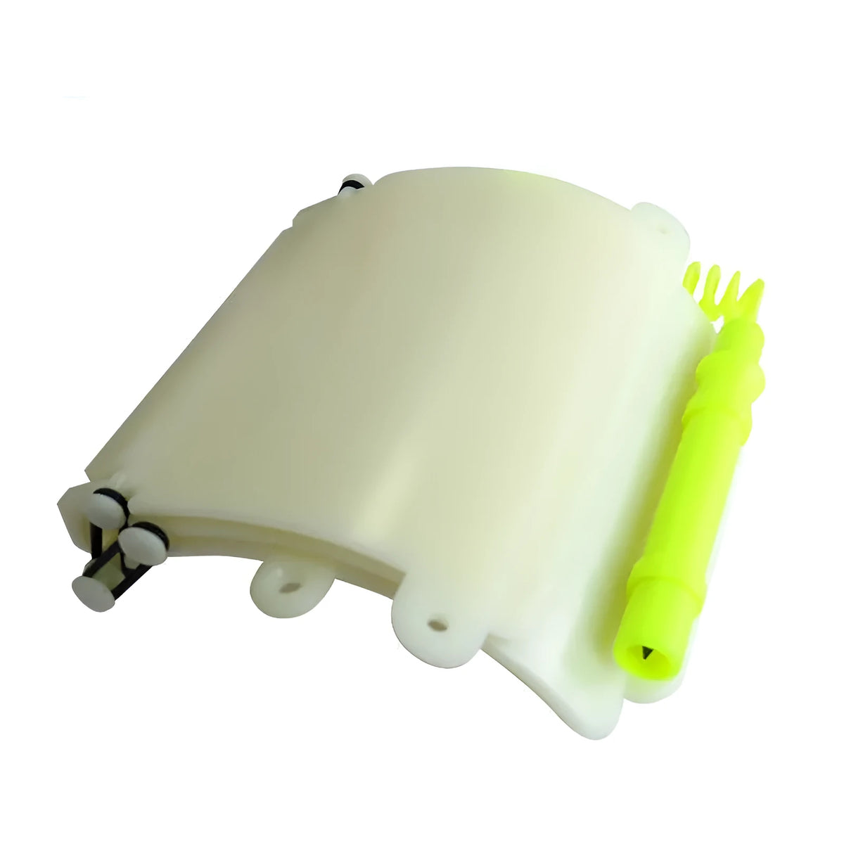 White luminous ABS wristboard for underwater diving communication with attached pencil