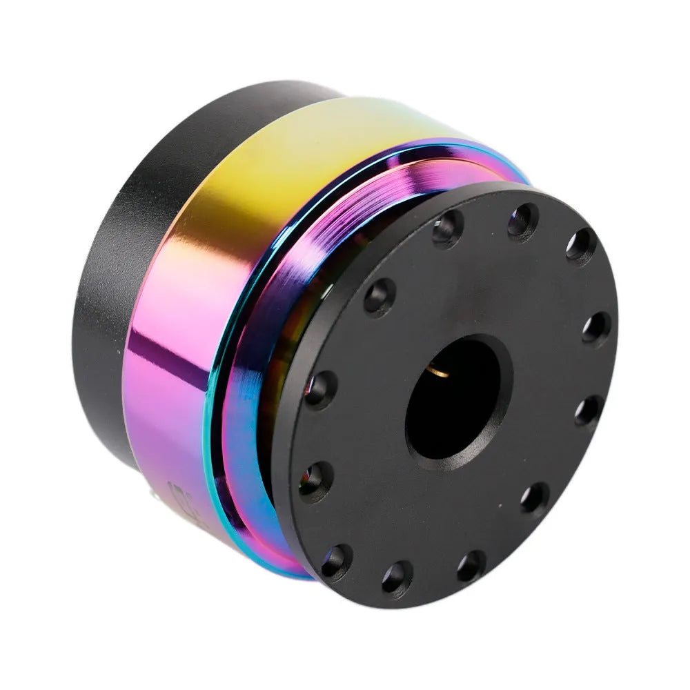 Colourful car steering wheel quick-release device with lock mechanism and disassembly connection base