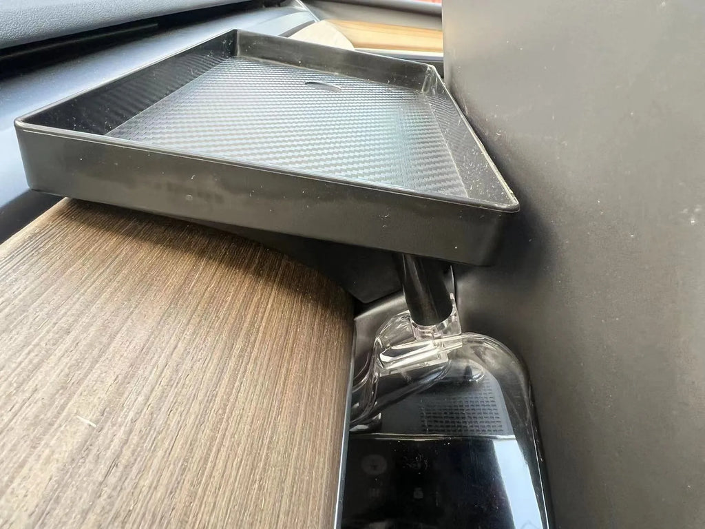 Tesla Model 3 and Y black ABS centre console storage box under ETC unit