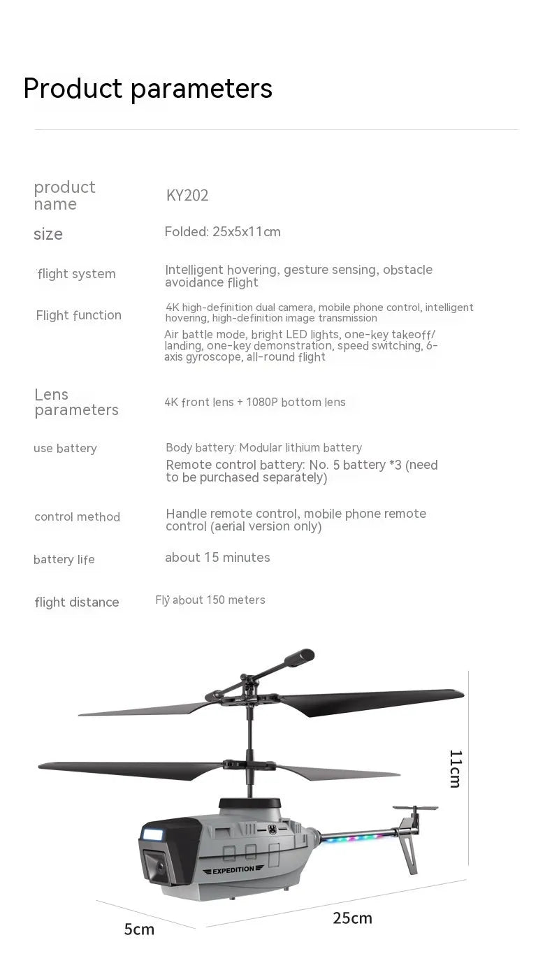 Heifeng reconnaissance UAV helicopter drone with obstacle avoidance technology
