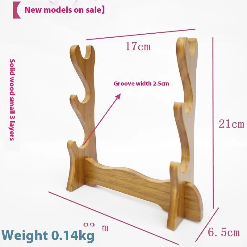 Chinese style wooden multi-layer bracket handmade wall shelf decoration