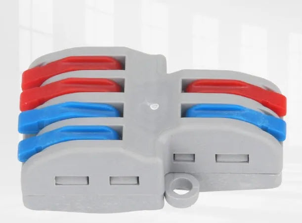 Quick wire connector with fire insulation shell and brass guides for 0.08-4.0mm² wiring
