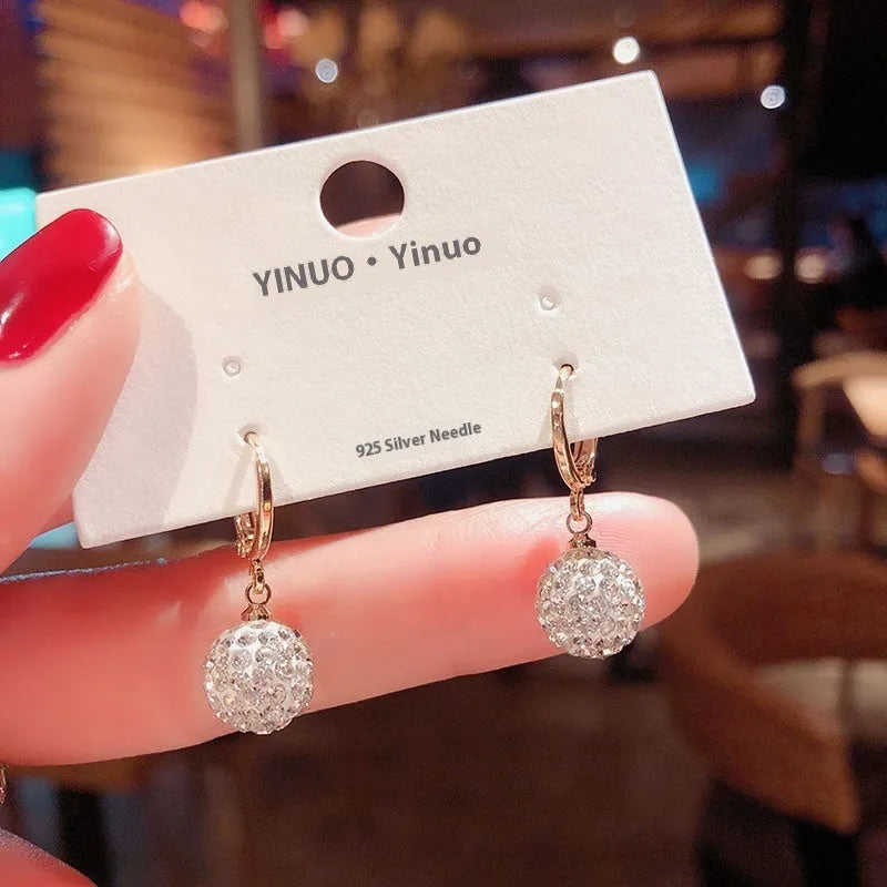 Rose gold electroplated geometric zircon earrings for women showing copper construction and multiple colour options