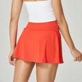 Women's solid colour quick-dry sports shorts in nylon fabric with pull-on waist