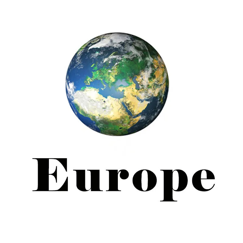 Glow in the dark 3D Earth planet wall sticker on a blue background