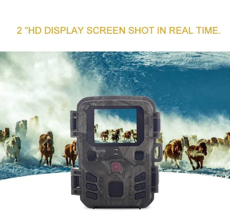Black infrared night vision monitoring device with TF card slot for home security