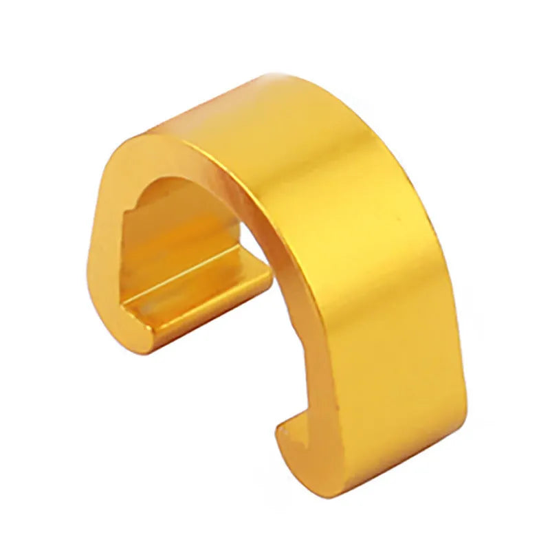Aluminium alloy C-shaped buckle in various colours, dimensions 10.2mm by 13mm by 5mm.