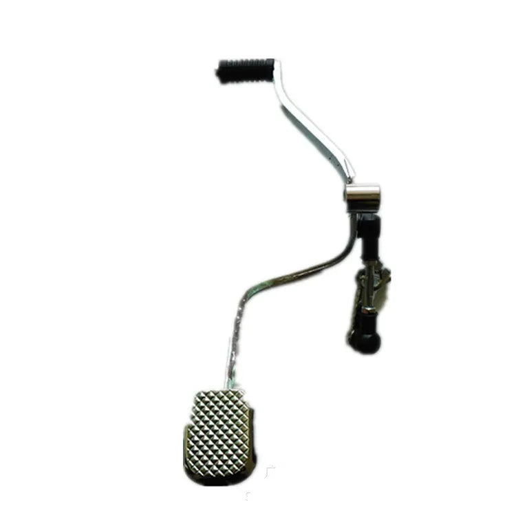 GS125 motorcycle gear lever showing 300mm length with coarse and fine teeth patterns on front and rear steps