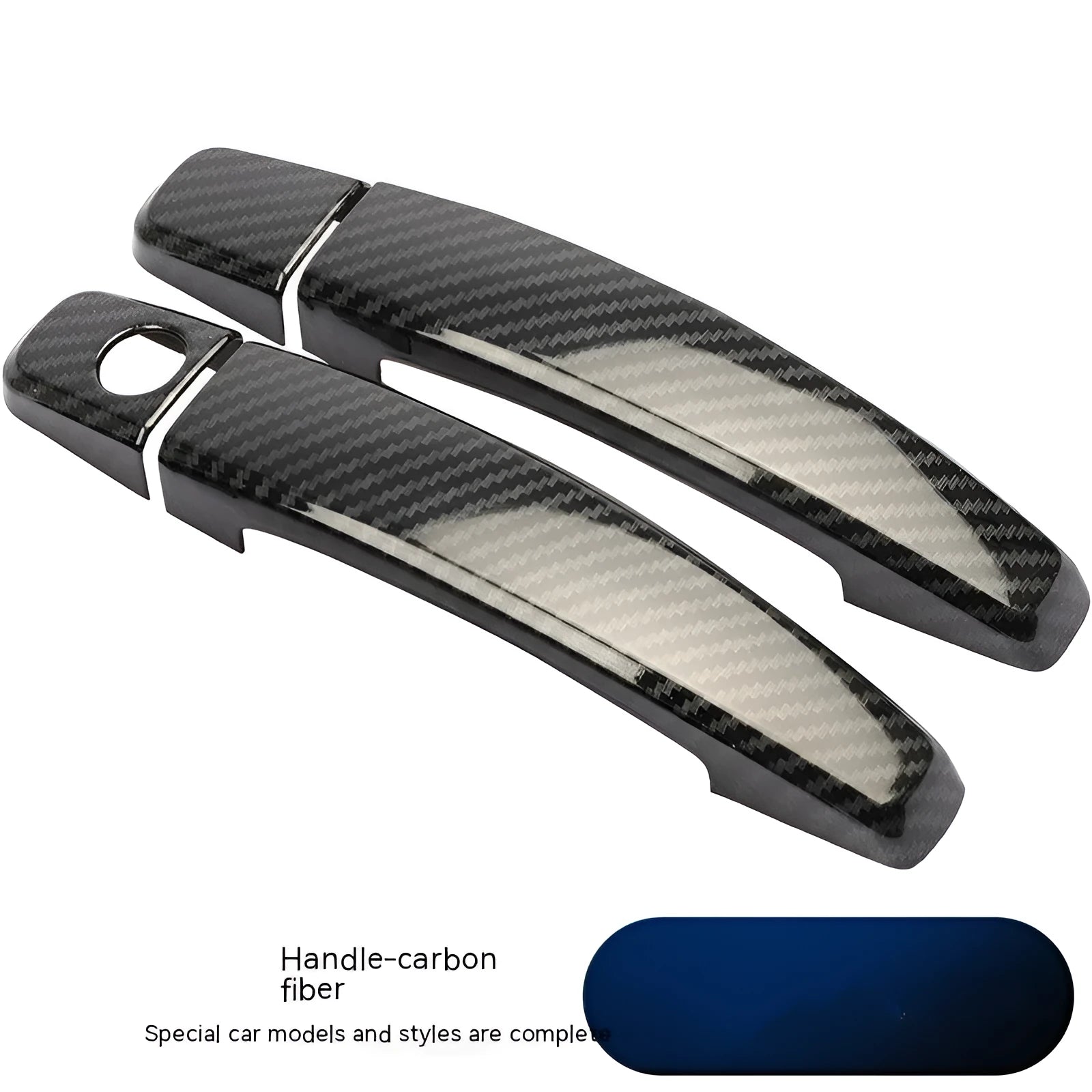 Carbon fibre pattern door handle decoration for Opel Vauxhall Astra