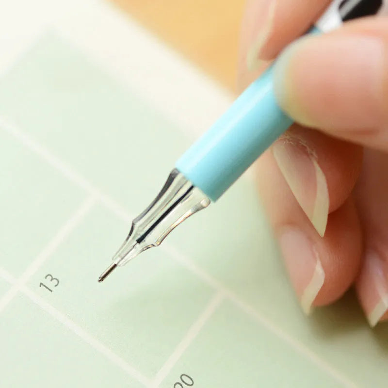 Cow colour gel pen set showing 12 assorted colours with 0.38mm fine tips