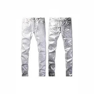 Men's black slim fit skinny jeans with straight leg pencil pants design and button fly