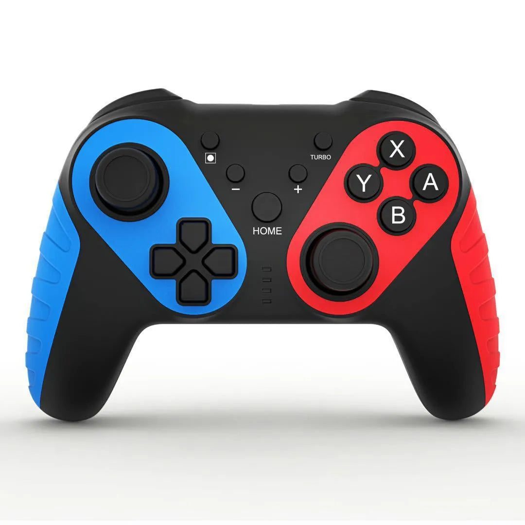 Red and blue wireless Bluetooth gamepad controller for Nintendo Switch and PC