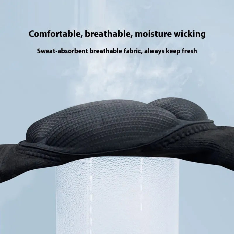 Black and blue free-size thick sponge dance kneepad for knee protection.