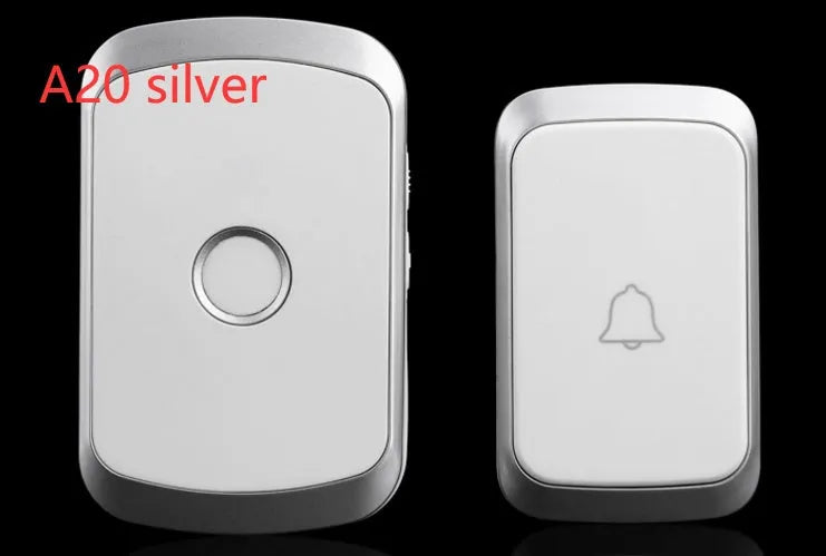 Wireless doorbell transmitter and receiver with 300 metre range and 36 melody options